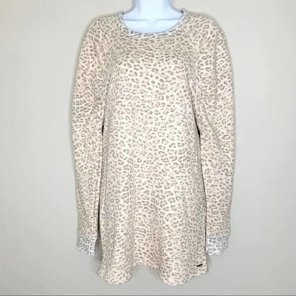 N:PHILANTHROPY LEOPARD PRINT SWEATSHIRT ROXANA DRESS ~ SMALL NEW - Picture 1 of 6